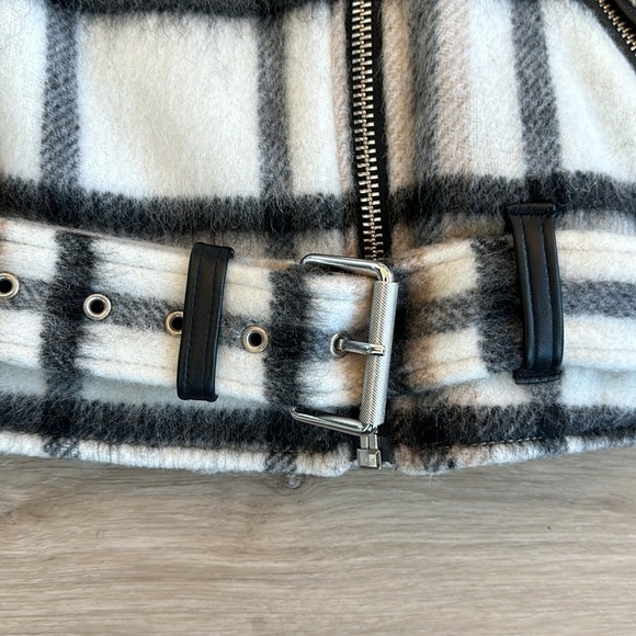 Mackage Gracie Wool-mohair Belted Biker Jacket For Ladies medium - Picture 4 of 9